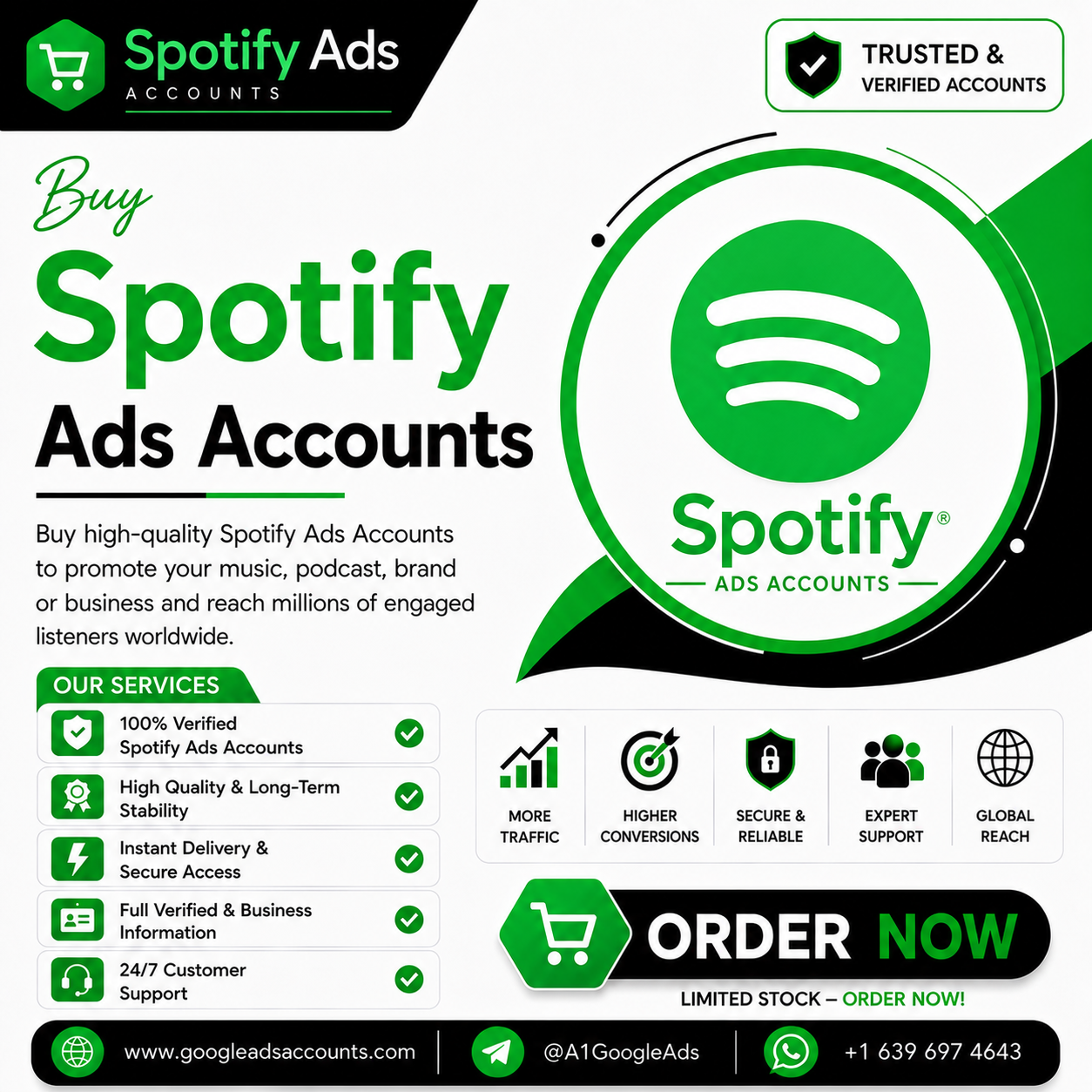 Buy Spotify Ads Accounts