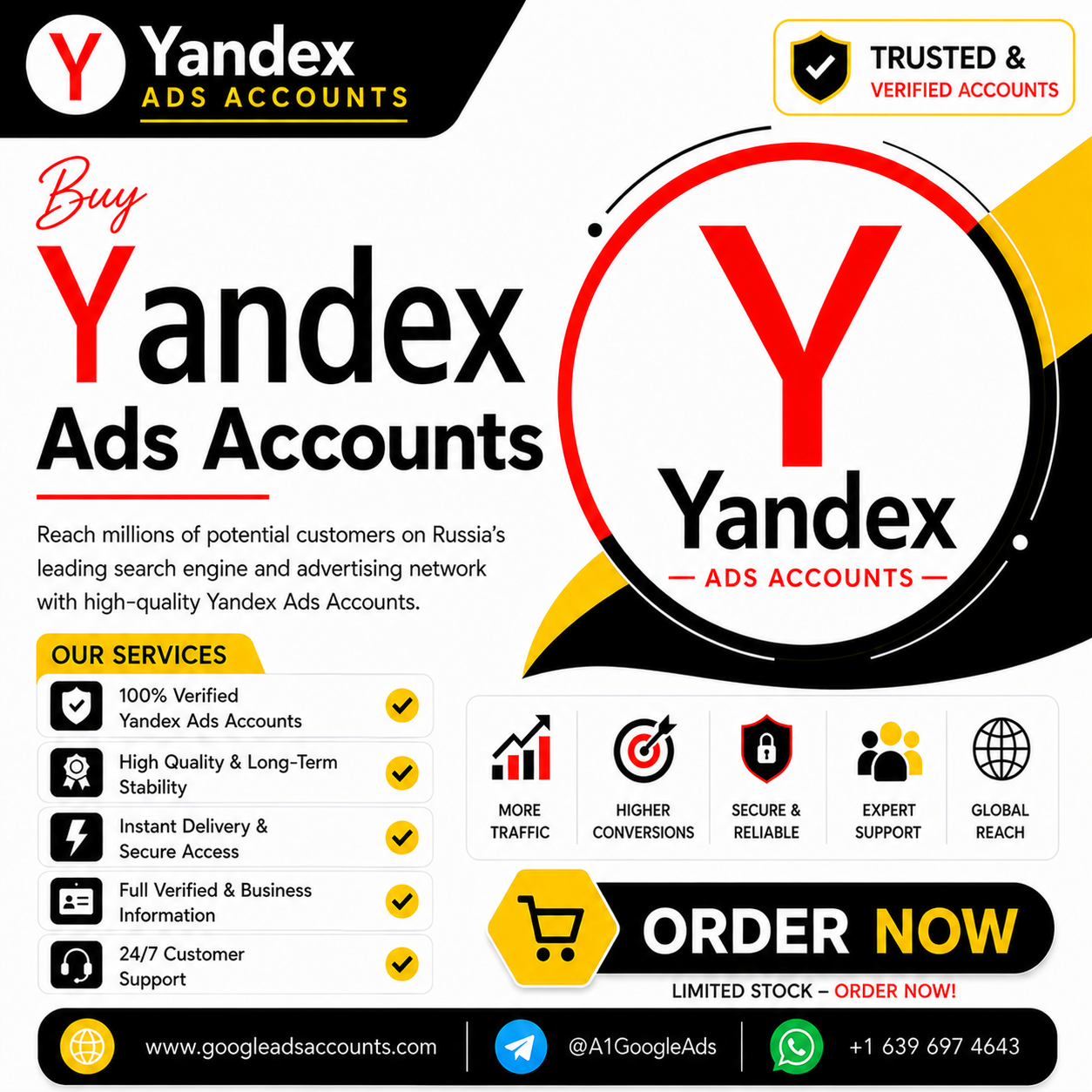 Buy Yandex Ads Accounts
